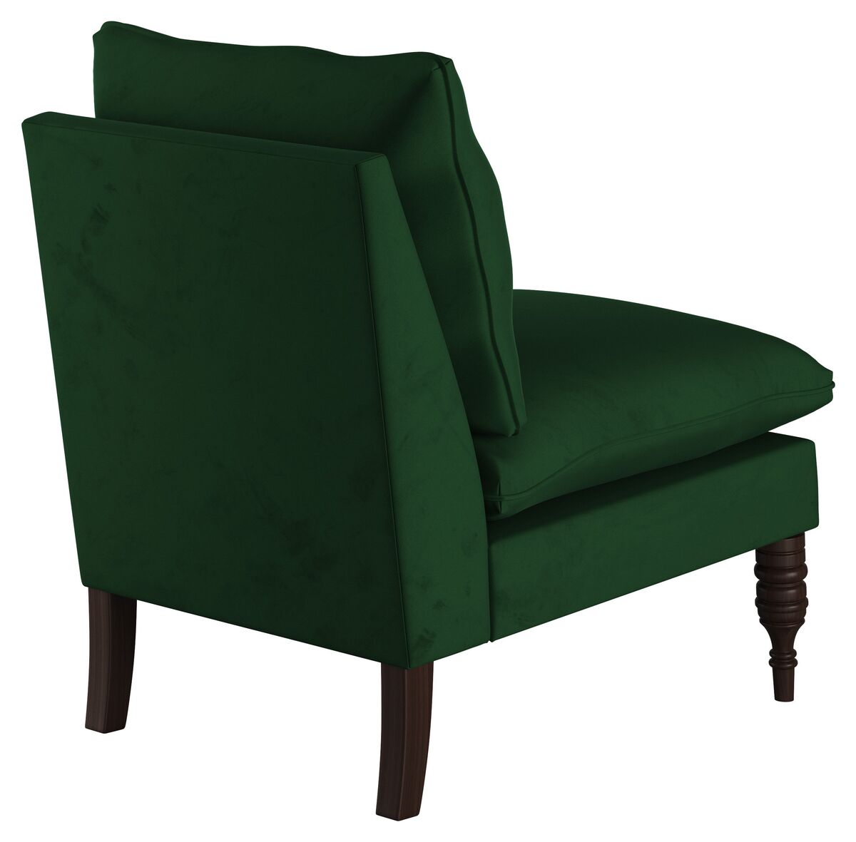 Green velvet 2024 slipper chair