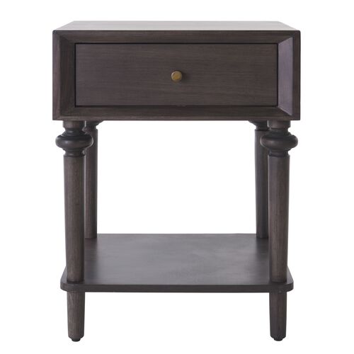 Irlen End Table, Dark Grey