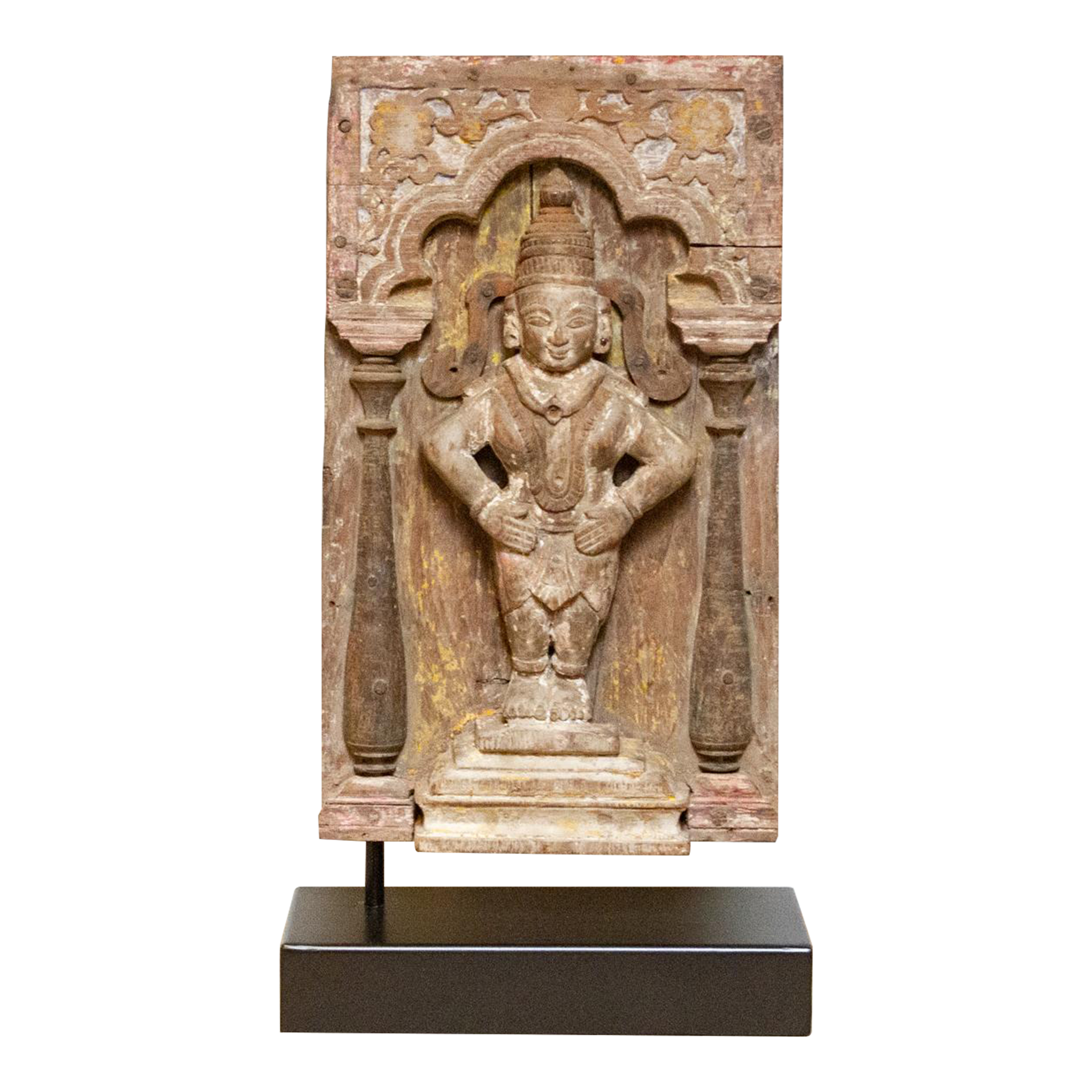 18th C. Carved Vishnu Temple Carving~P77688865