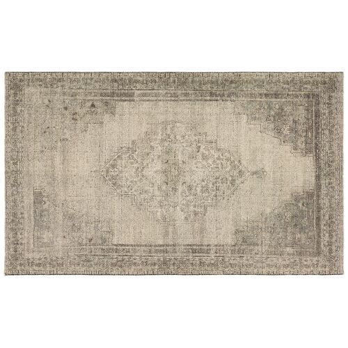 Moglie Vintage Handwoven Rug, Tan/Taupe