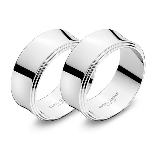 S/2 Pyra Napkin Ring, Silver~P77514645