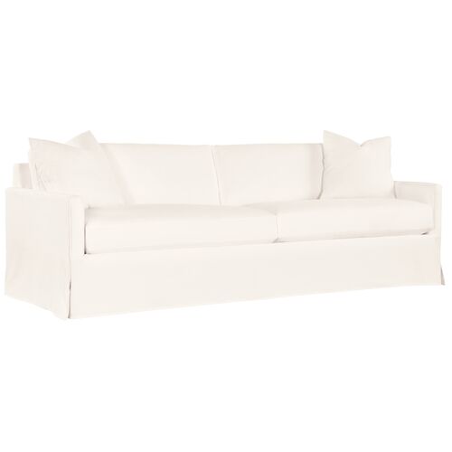 Carriacou Skirted Sofa, Panama Cloud Carriacou Skirted Sofa, Panama Cloud