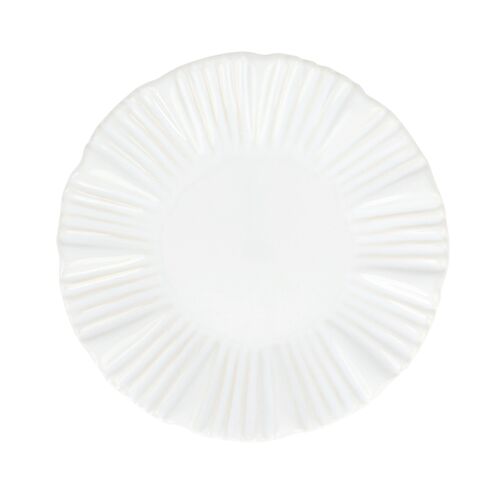 Bari Cocktail Plate, White