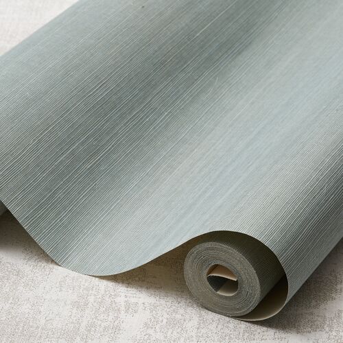 Grass Cloth Wallpaper, Light Blue~P77390136