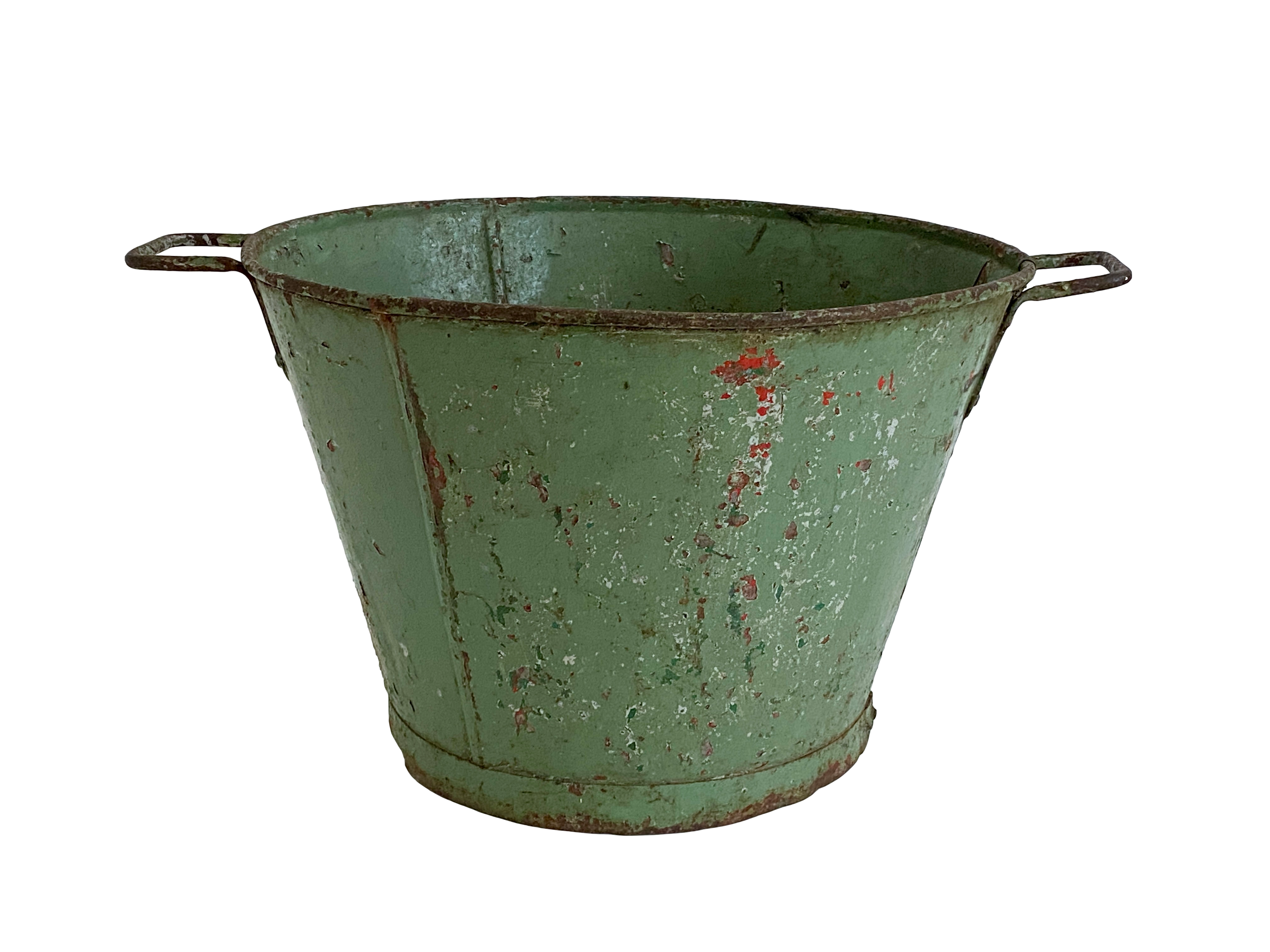 Christmas Green Rustic Gathering Bucket~P77682498