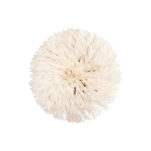 32" Juju Feather Hat, Cream~P77534540