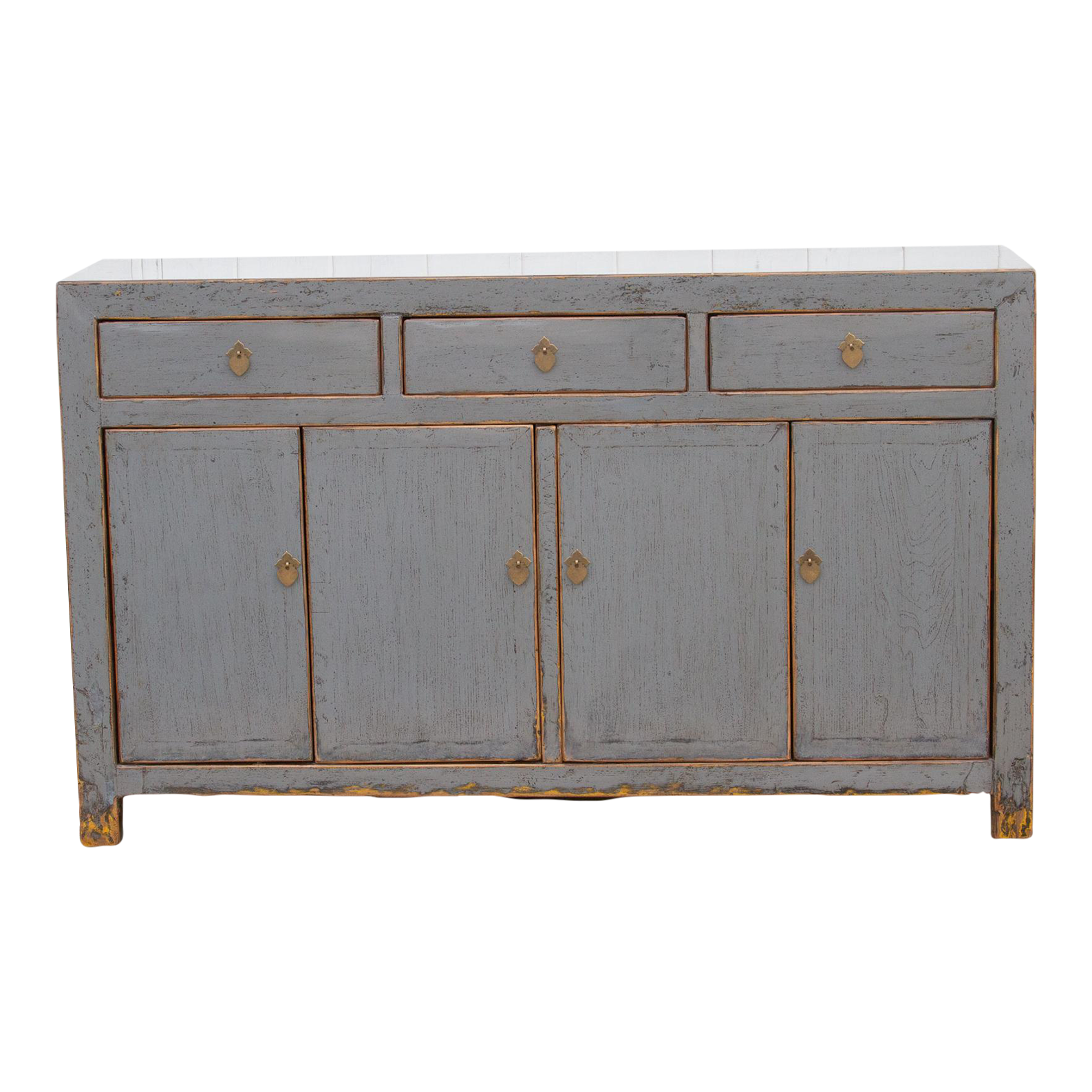 Lacquered Stone Gray Sideboard Cabinet~P77688501