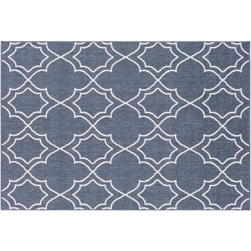 Sita Outdoor Rug, Charcoal/White~P77482955