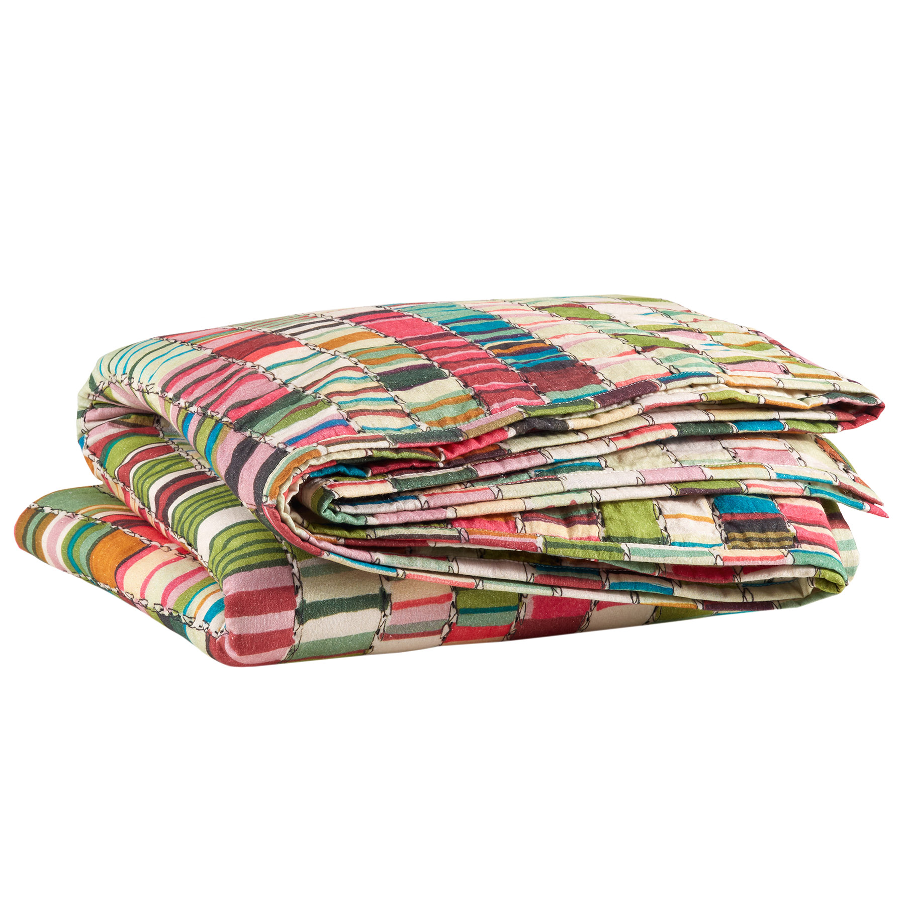 Penelope Stripe Coverlet, Multi Penelope Stripe Coverlet, Multi