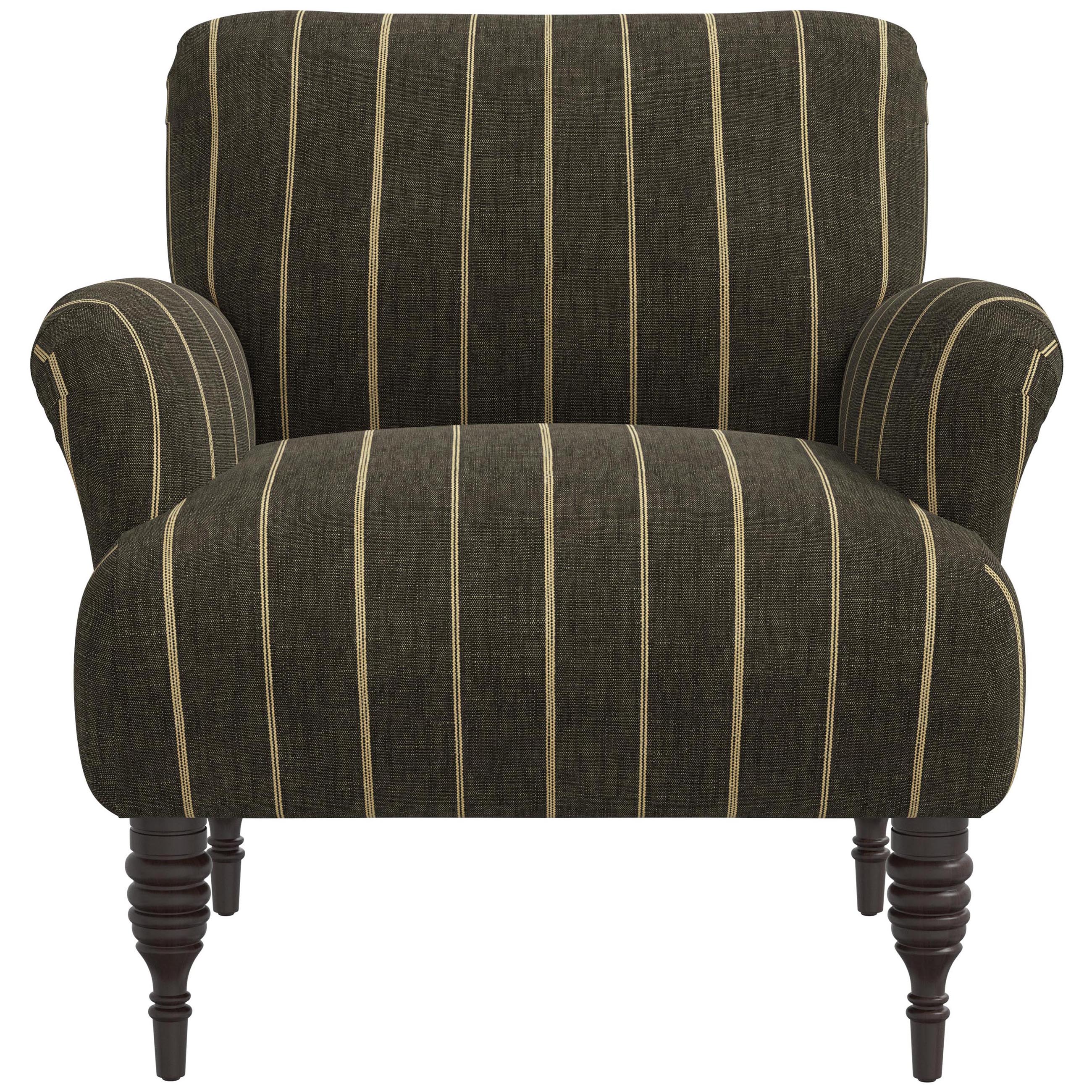 Nicolette Club Chair, Pinstripe | One Kings Lane