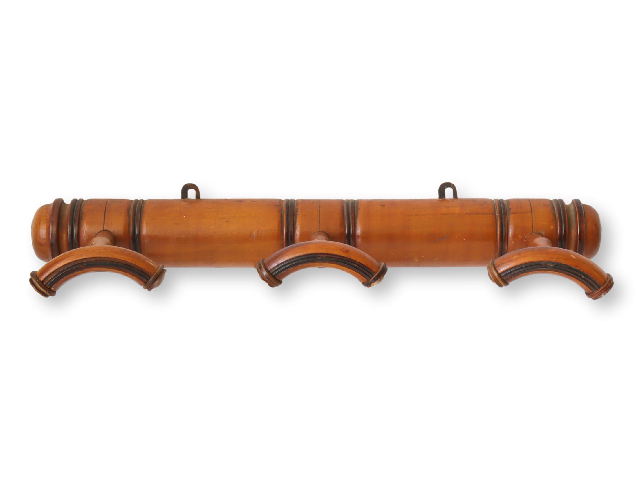 Antique French Faux Bamboo Coat/Hat Rack~P77677946