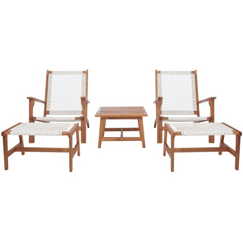 Ulysses 5-Pc Outdoor Chair Lounge Set