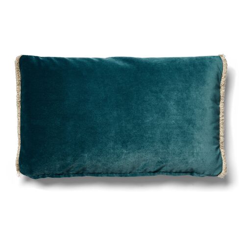 Bali 12x20 Lumbar Pillow, Teal Velvet~P77446863