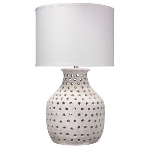 Porous Table Lamp, Matte White~P77457256
