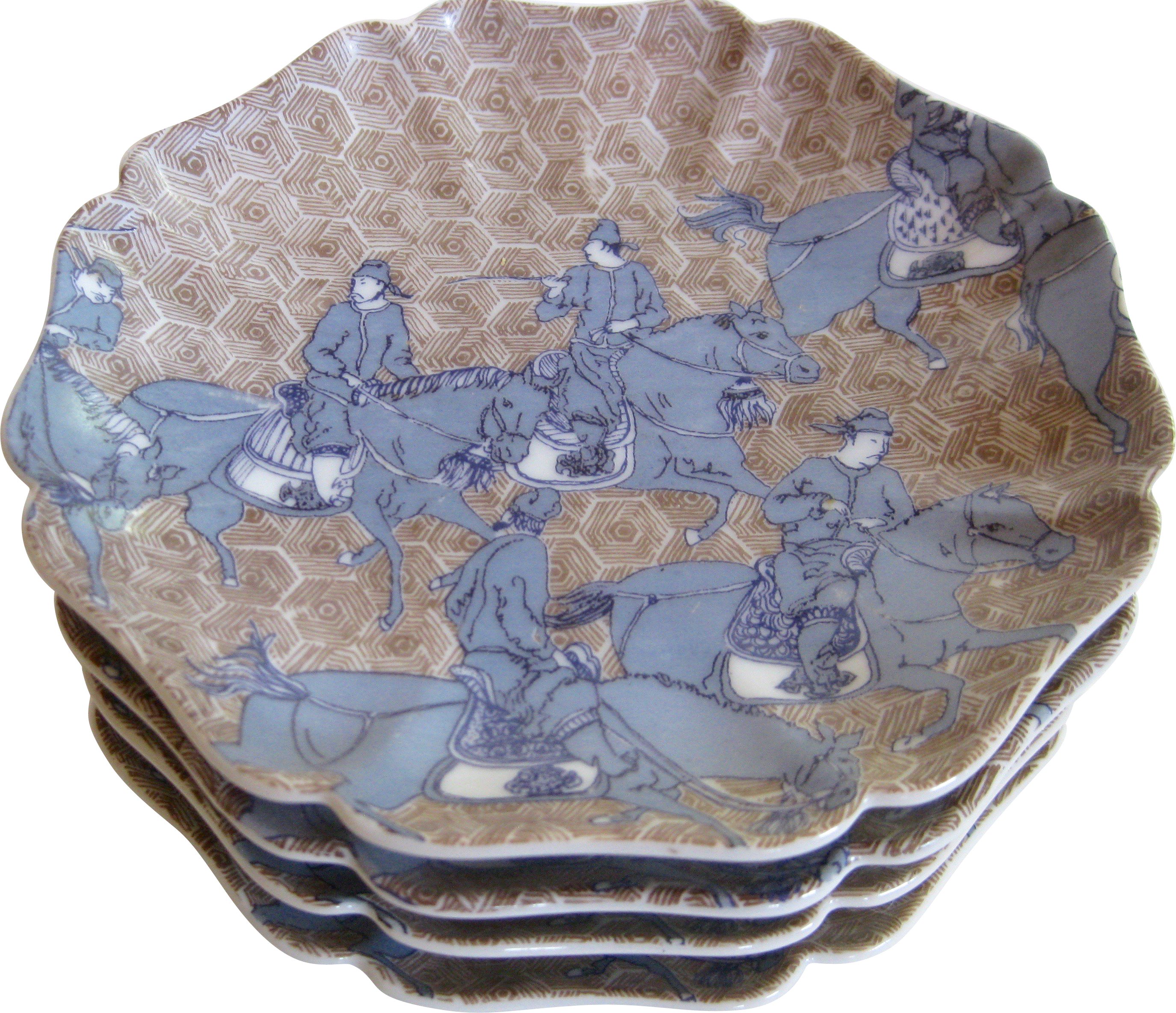 Samurai Porcelain Plates S/4~P77233609