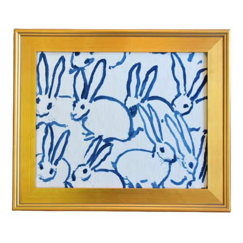 Framed Hunt Slonem Bunny Hutch Fabric~P77654432