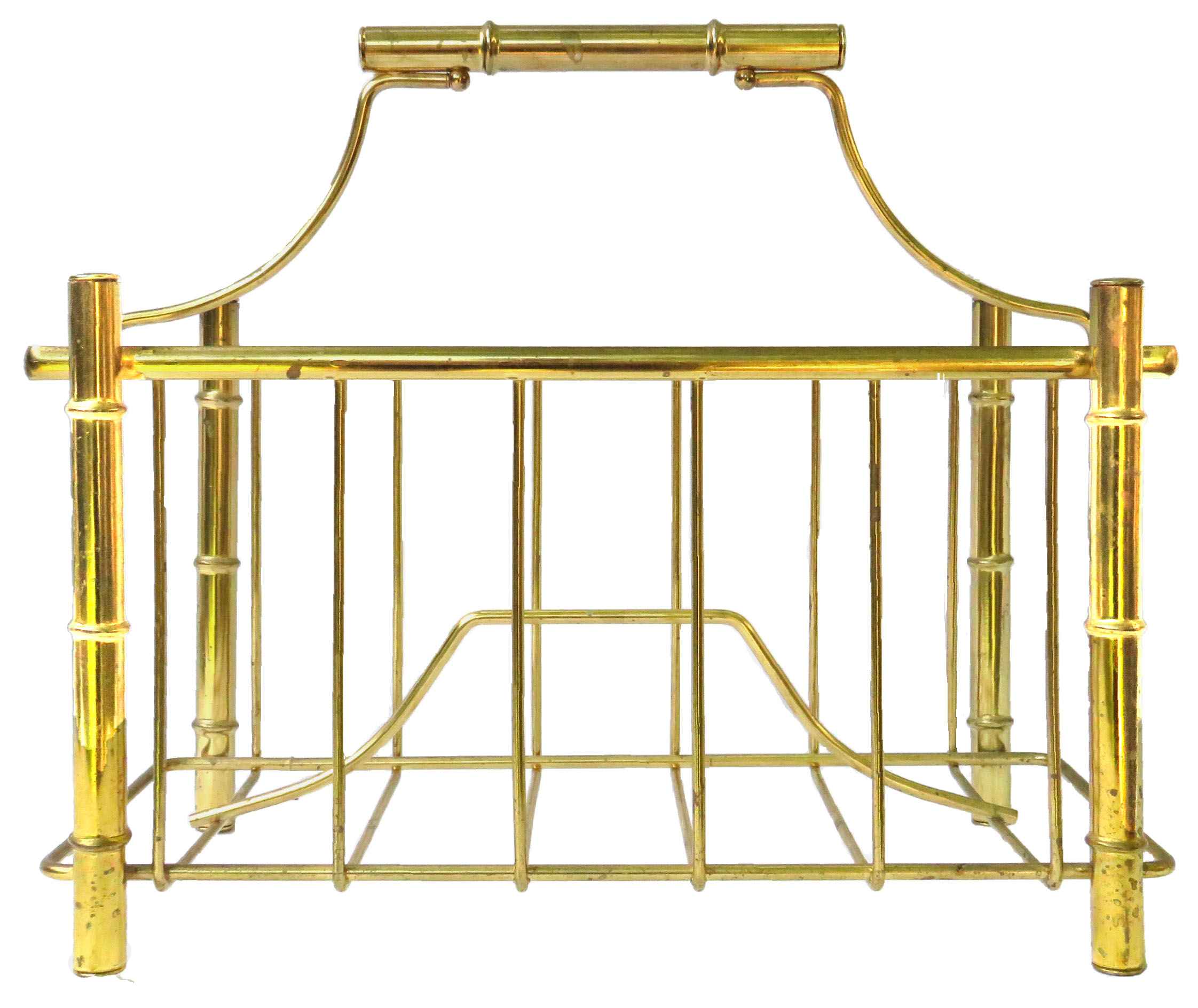 Chinoiserie Brass Faux Bamboo Rack~P77665649