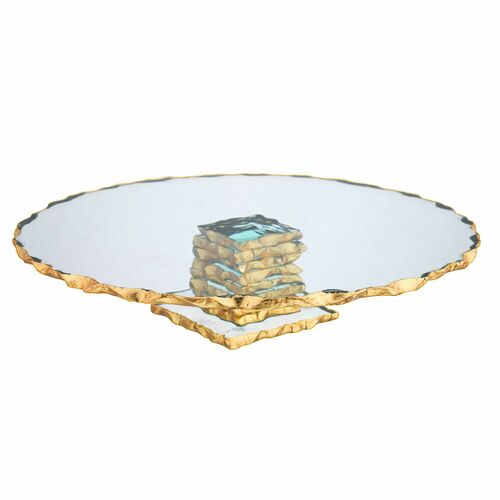 Juniper Gold Edge Cake Stand