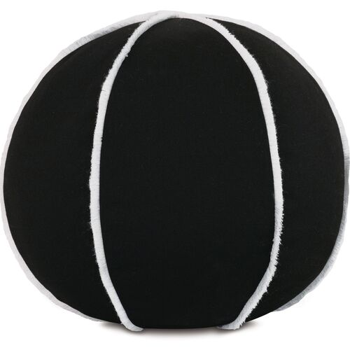 Lilo 12" Outdoor Ball Pillow, Black/White~P77646580