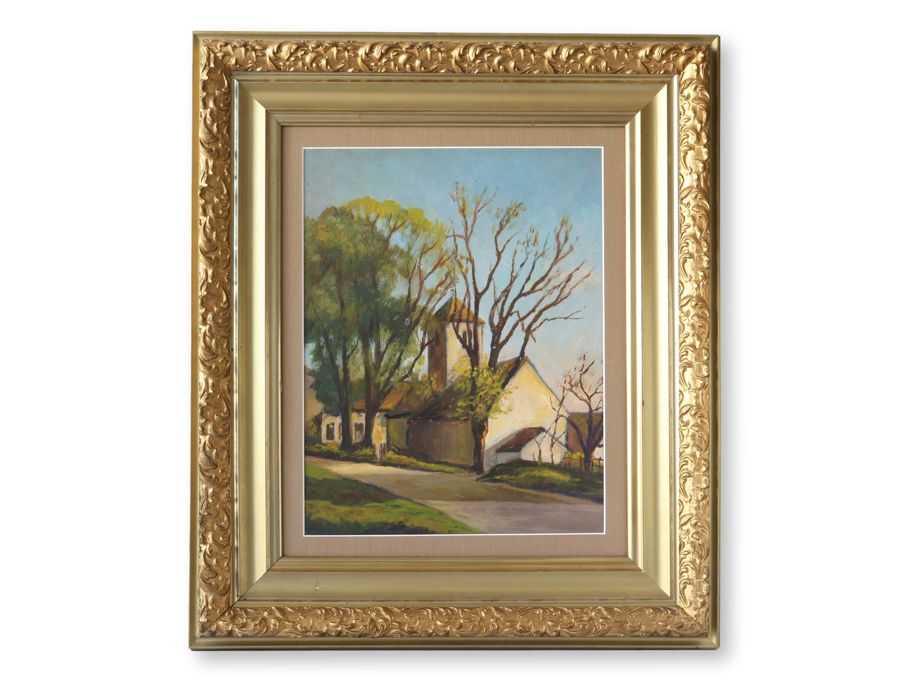 Framed French Landscape Oil Painting~P77715050