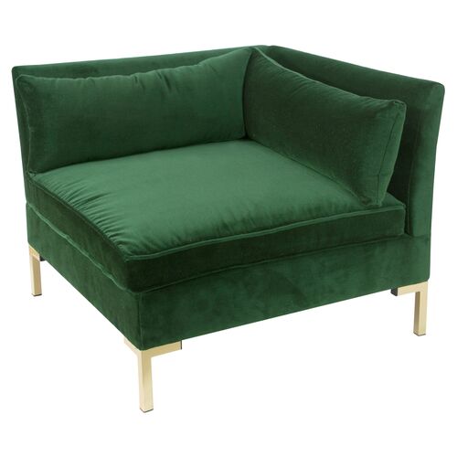 Marceau Velvet Corner Chair~P77300001