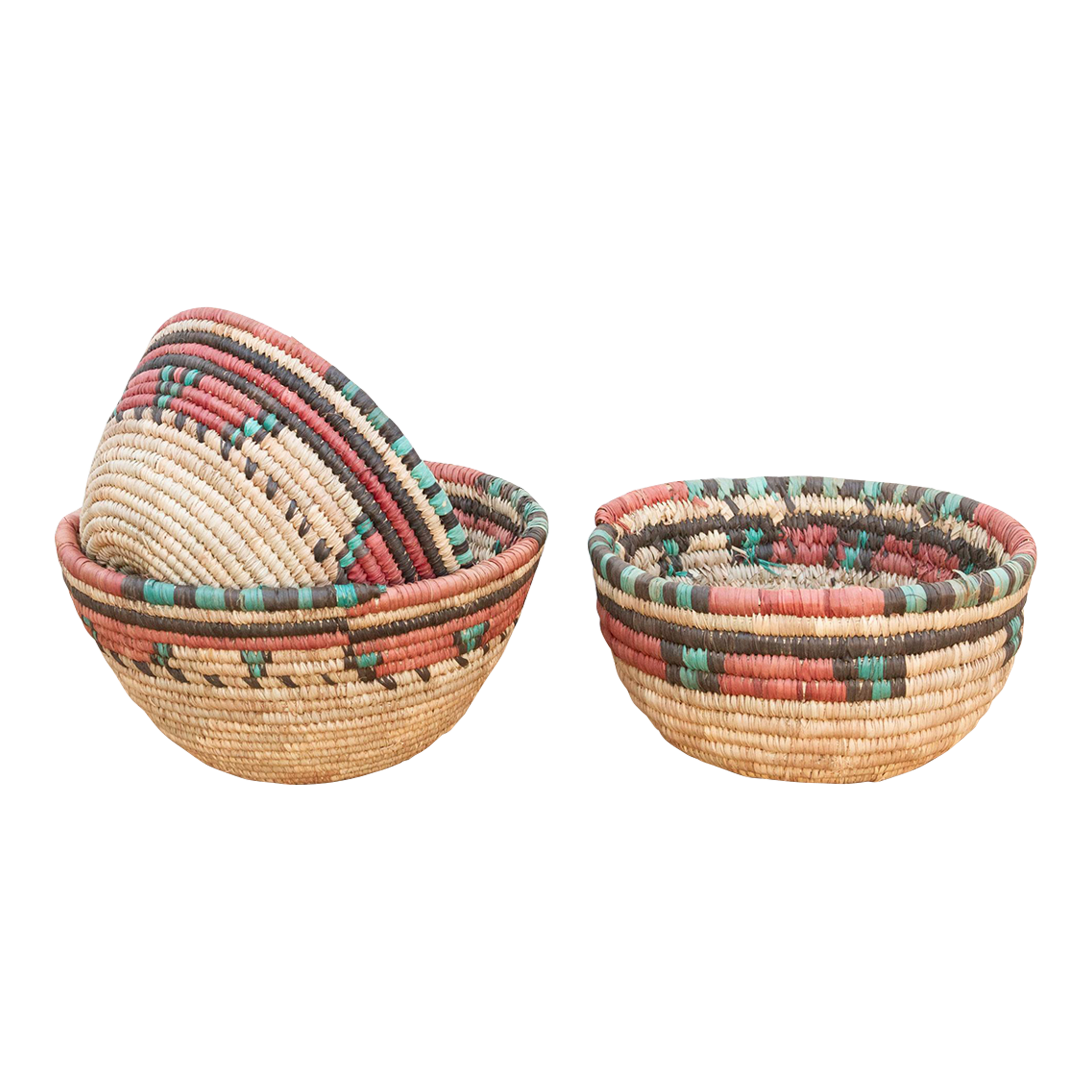 Set of 3 African Handwoven Baskets~P77708207