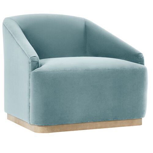 Finch Velvet Swivel Chair