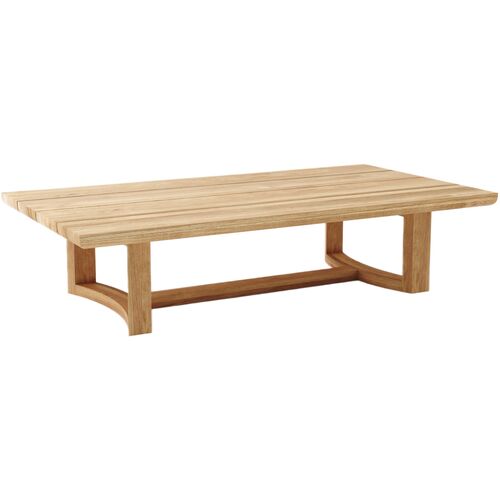 Avanta Outdoor Teak Coffee Table, Natural
