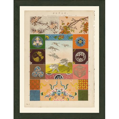 Japanese Decorative Art Art Print, 15" x 11.5" Japanese Decorative Art Art Print, 15" x 11.5"