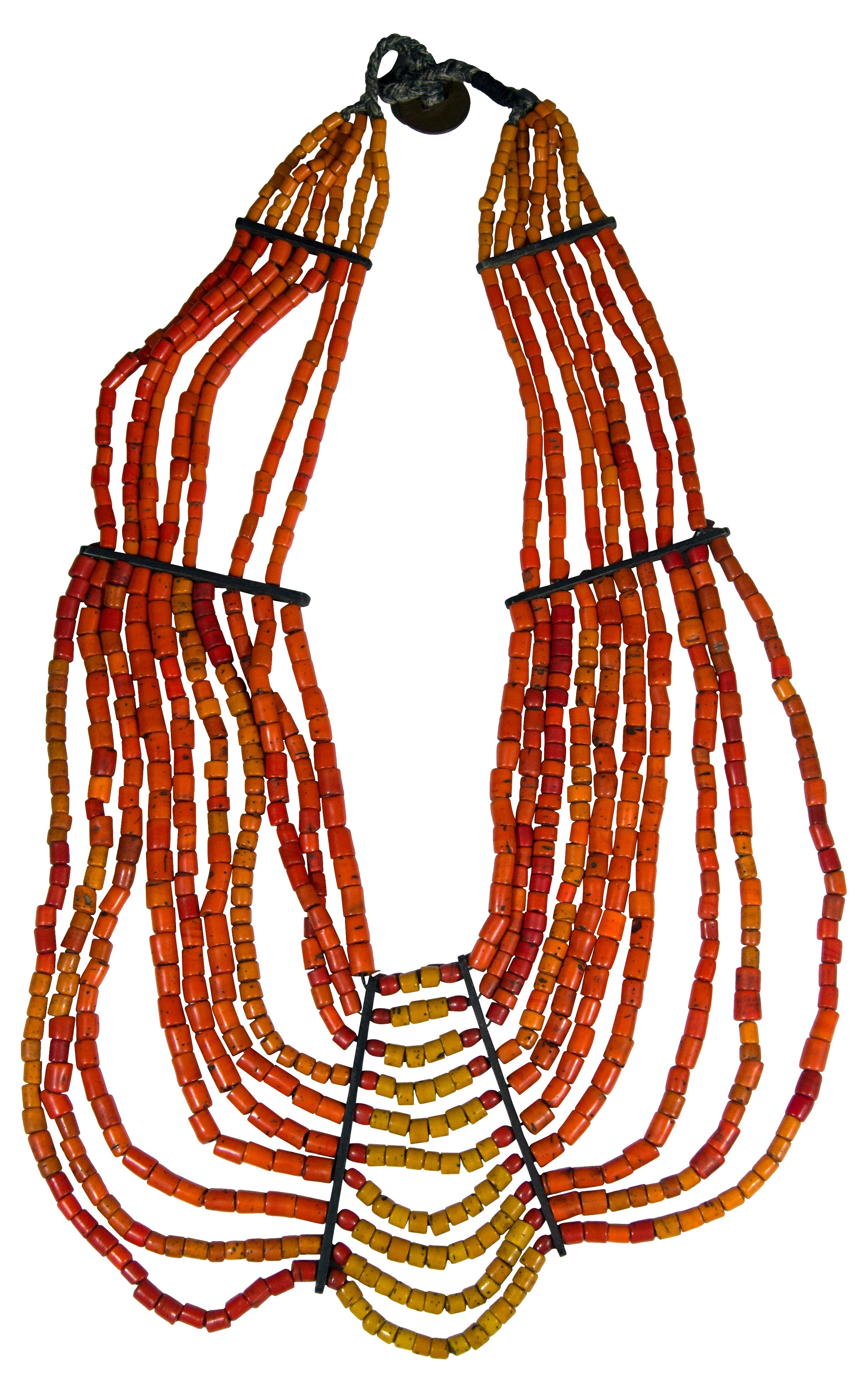 Antique Tibetan Naga Glass Necklace~P77298993