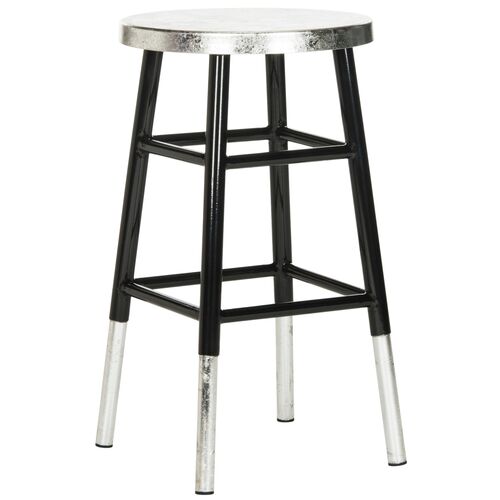 Black and Silver Counter Stools