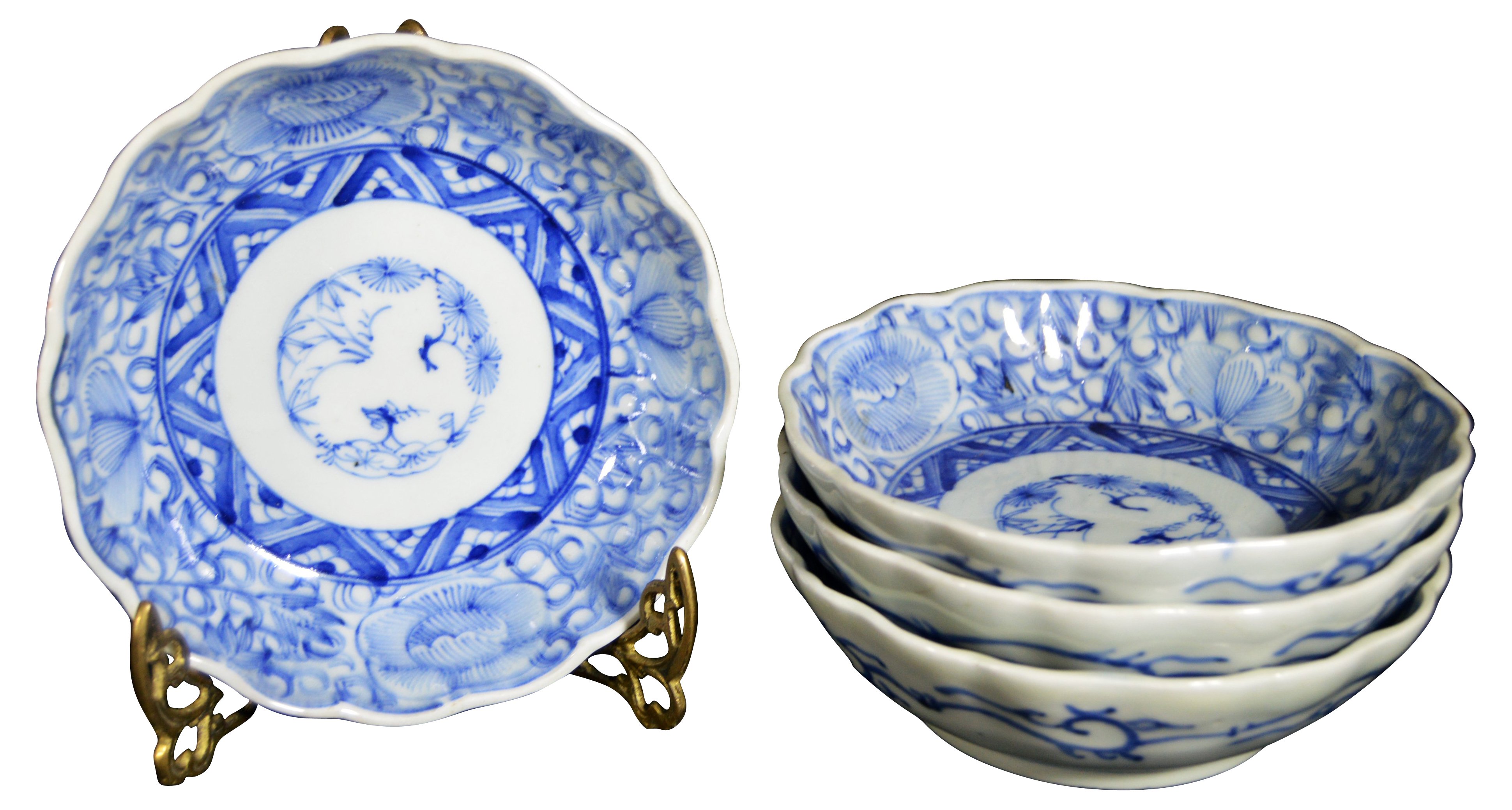 Antique Blue & White Bowls, S/4~P77299738