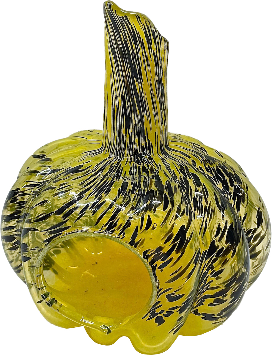 Swirl Glass Pumpkin Votive Holder~P77661993