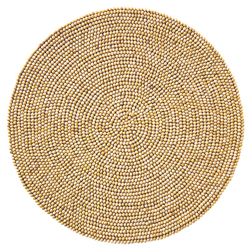 S/4 Round Place Mats, Natural