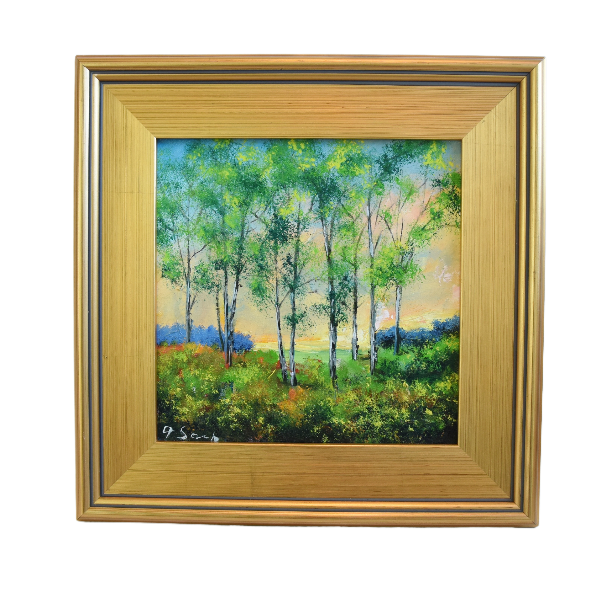 Impressionist Trees Landscape Painting~P77687416