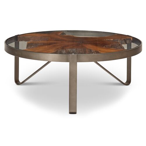Candess Coffee Table, Galvanized Gray~P77536474