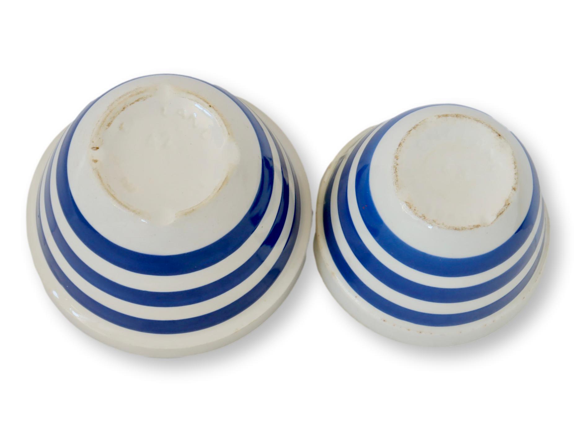 English Cornishware Small Mixing Bowls~P77687469