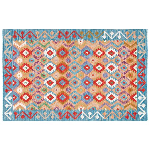 Marigold Hand Tufted Rug, Light Blue/Beige