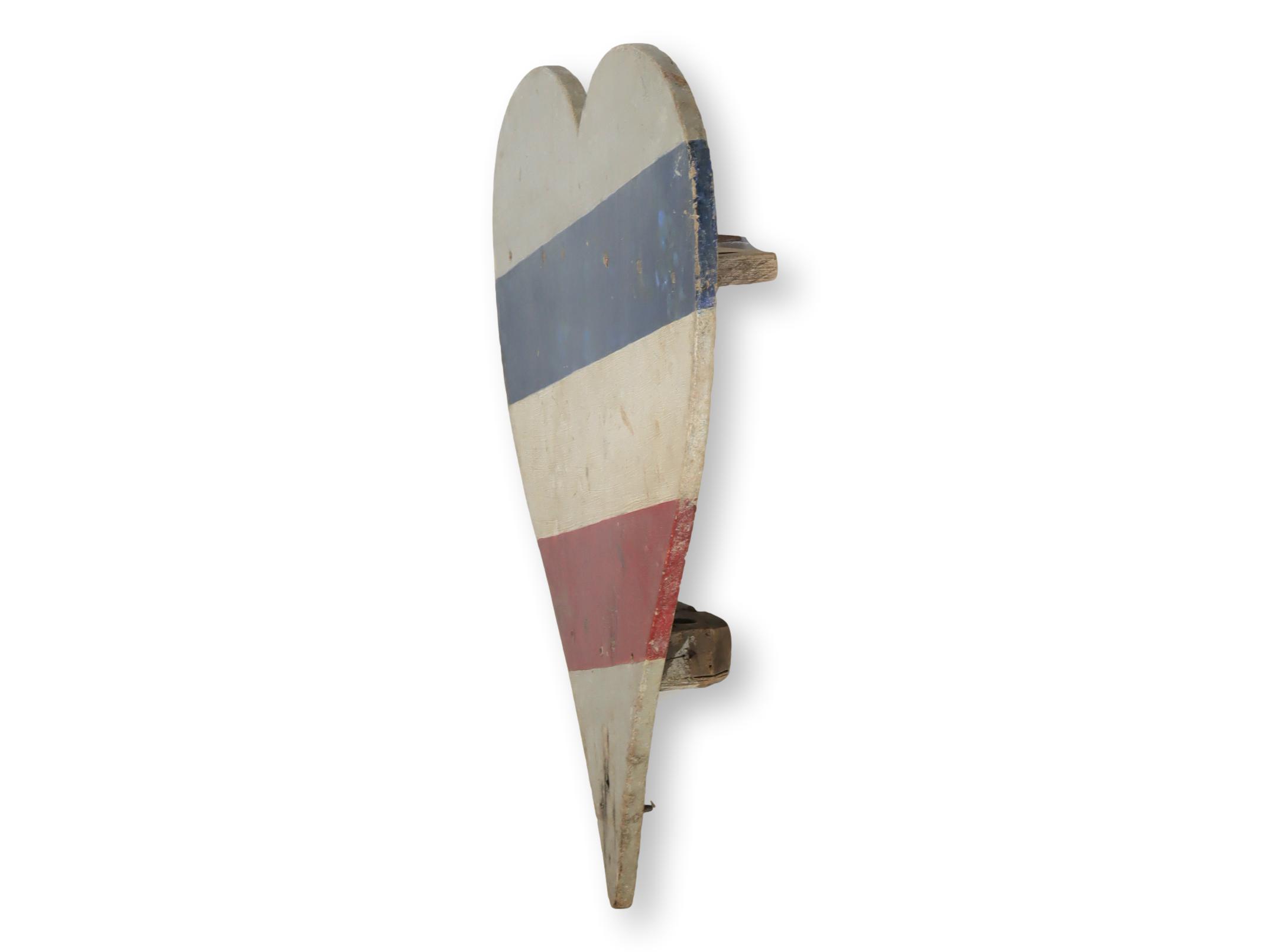 1940s French Folk Art Flag Holder~P77678433