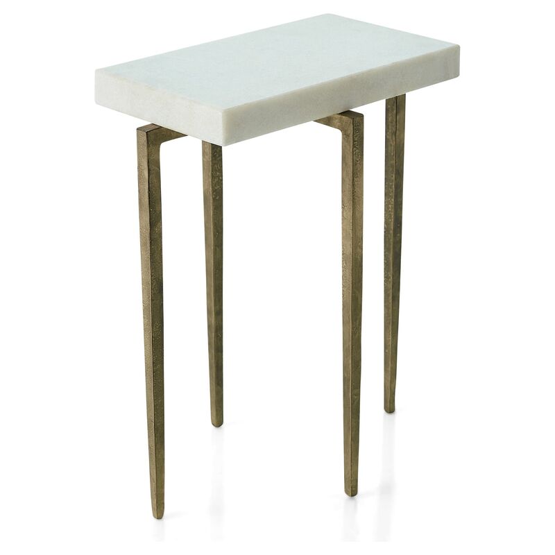 Laforge Side Table, White