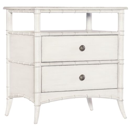 Charleston Nightstand, White Heron