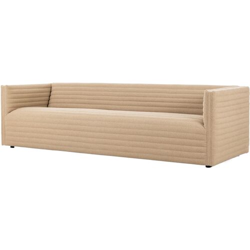 Juniper Channeled Sofa, Crete Ecru