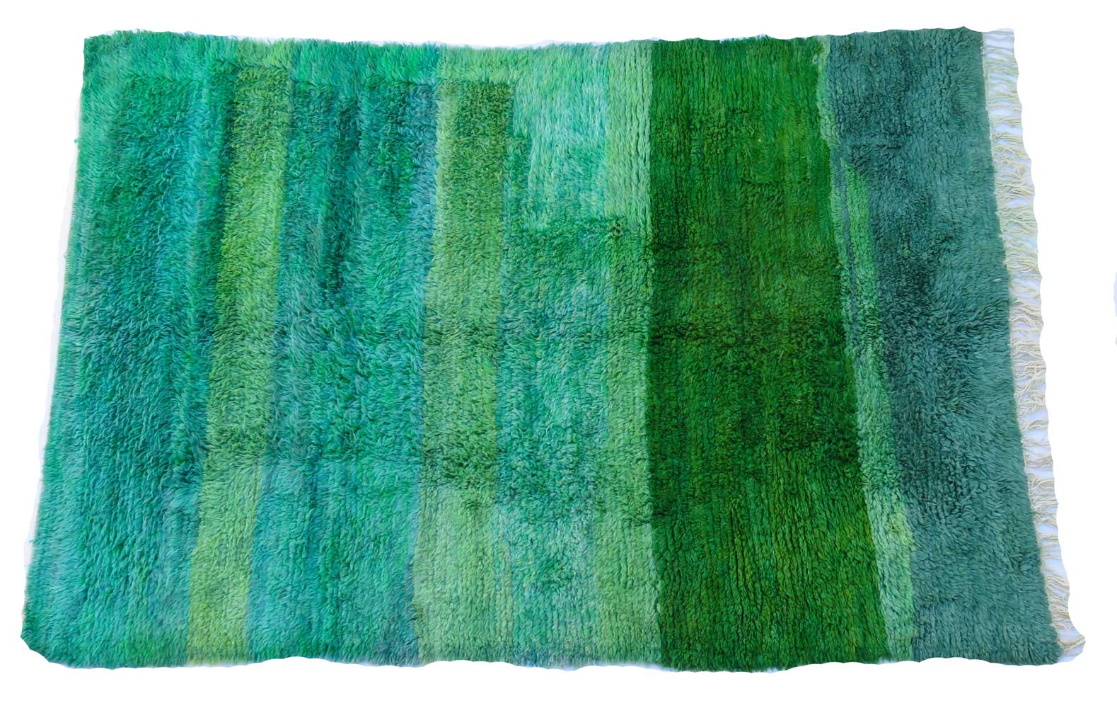 Green Midcentury Oulmes Moroccan Rug~P77666780