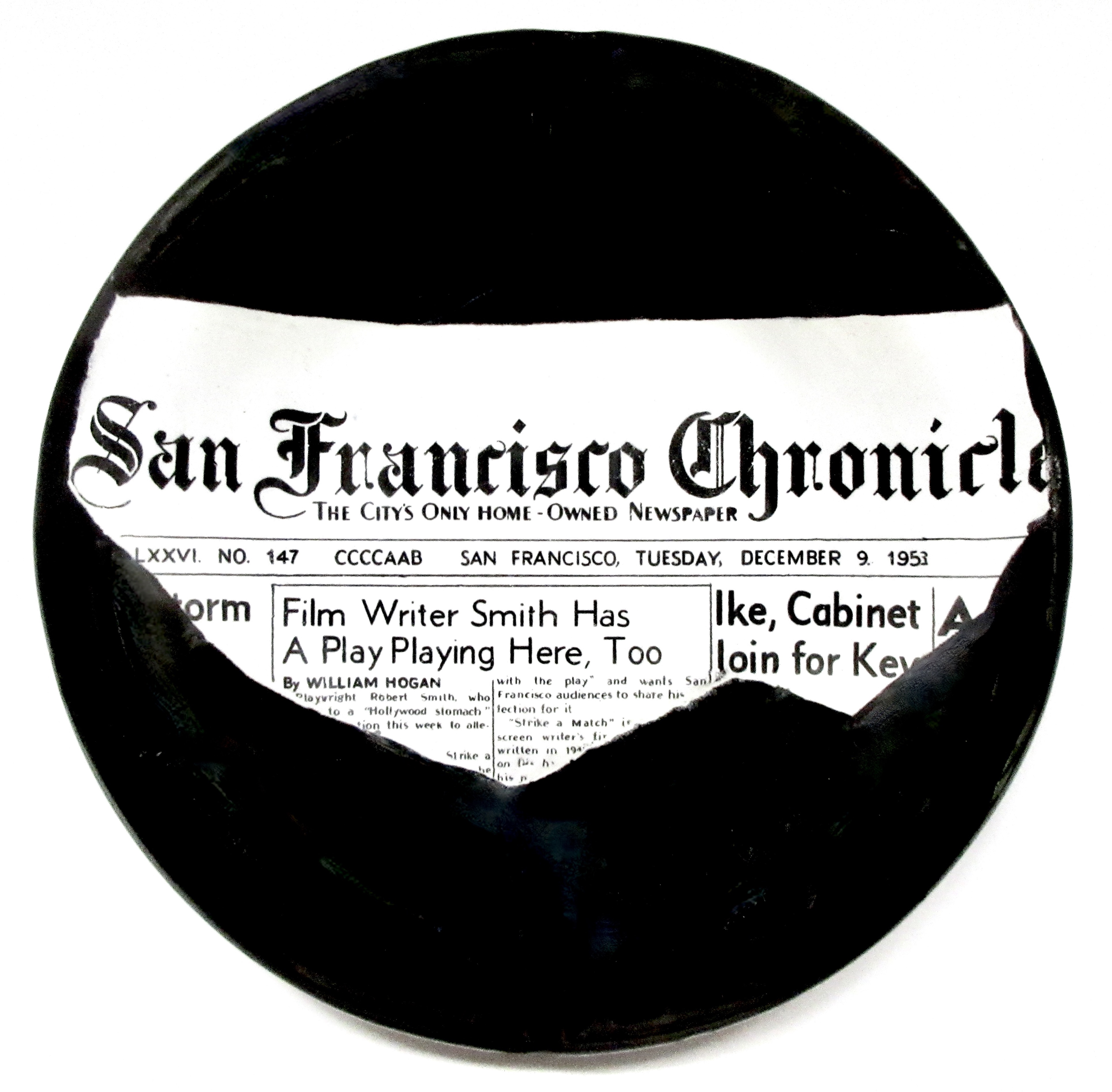 Italian MCM S.F. Chronicle Cigar Ashtray~P77696065