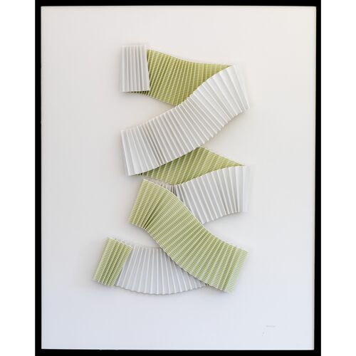 Dawn Wolfe, Pleated Celadon Abstract~P77504638
