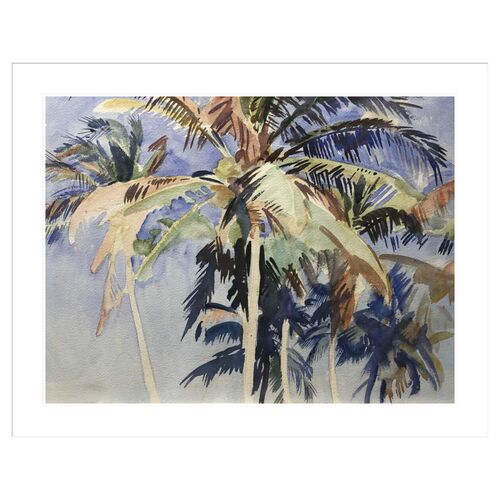 Palms Against the Sky by John Singer Sargent Framed Print Palms Against the Sky by John Singer Sargent Framed Print