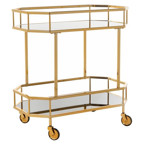 Cava Bar Cart, Brass~P66814191