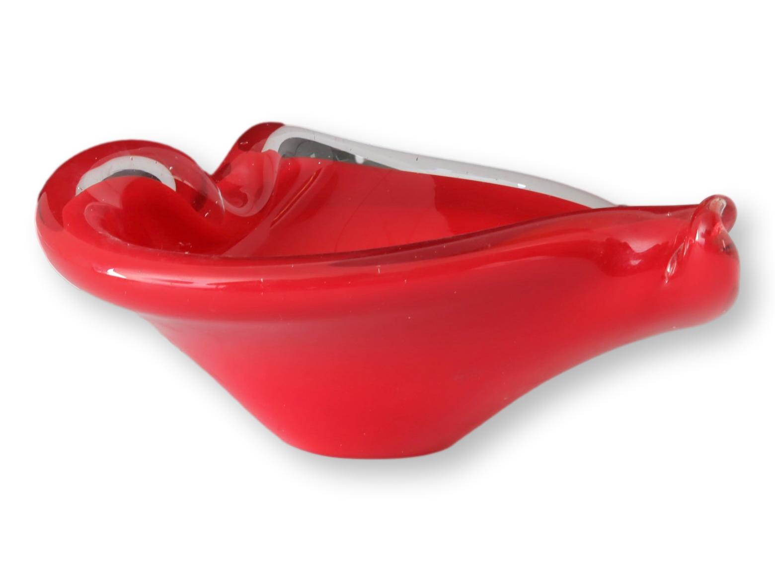 Midcentury Murano Heart Cigar Ashtray~P77689963