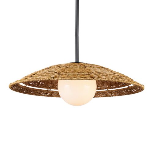 Barbary Outdoor Wicker Pendant, Natural