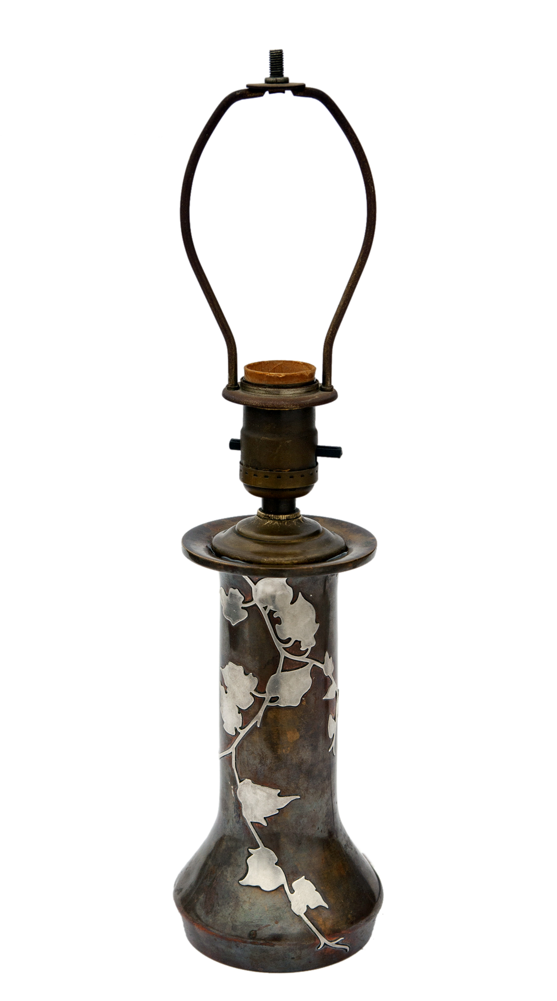 Heintz Bronze & Sterling Silver Lamp~P77674031
